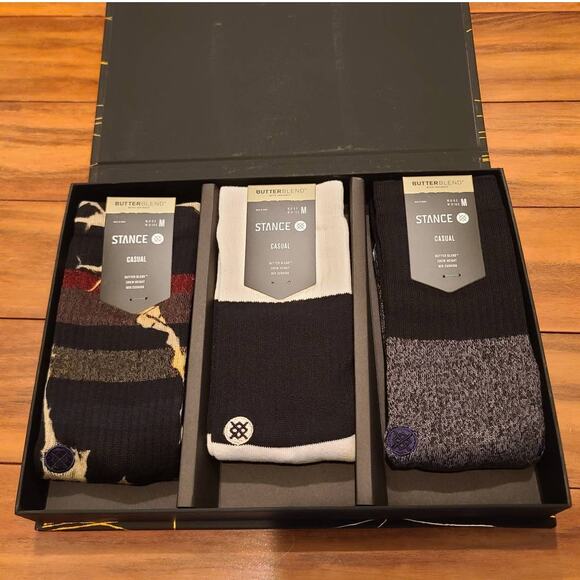 Stance Unisex Radiator Box Set - 3 pair butterblend socks - M 6-8.5 / W 8-10.5 - Picture 5 of 5